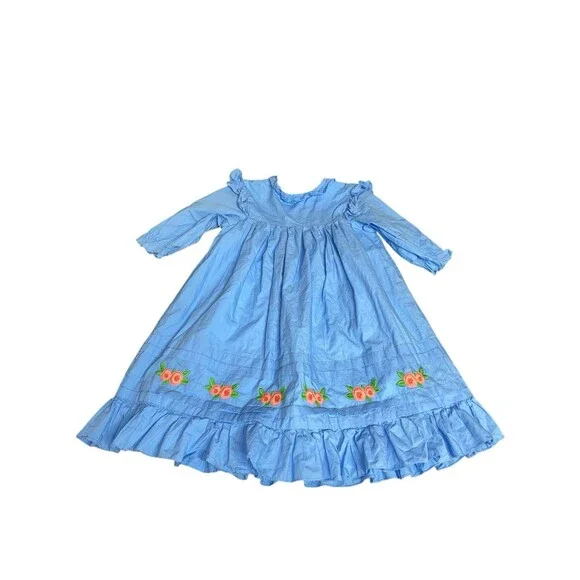 The Oaks Apparel Girls Size 6 Fall Dress Bundle Blue/Pink (2 Pieces) Dainty Prep